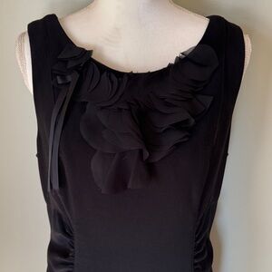Calvin Klein Black Ruffle Dress